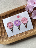 Klikklak set | Lederbloem Rose/Paars