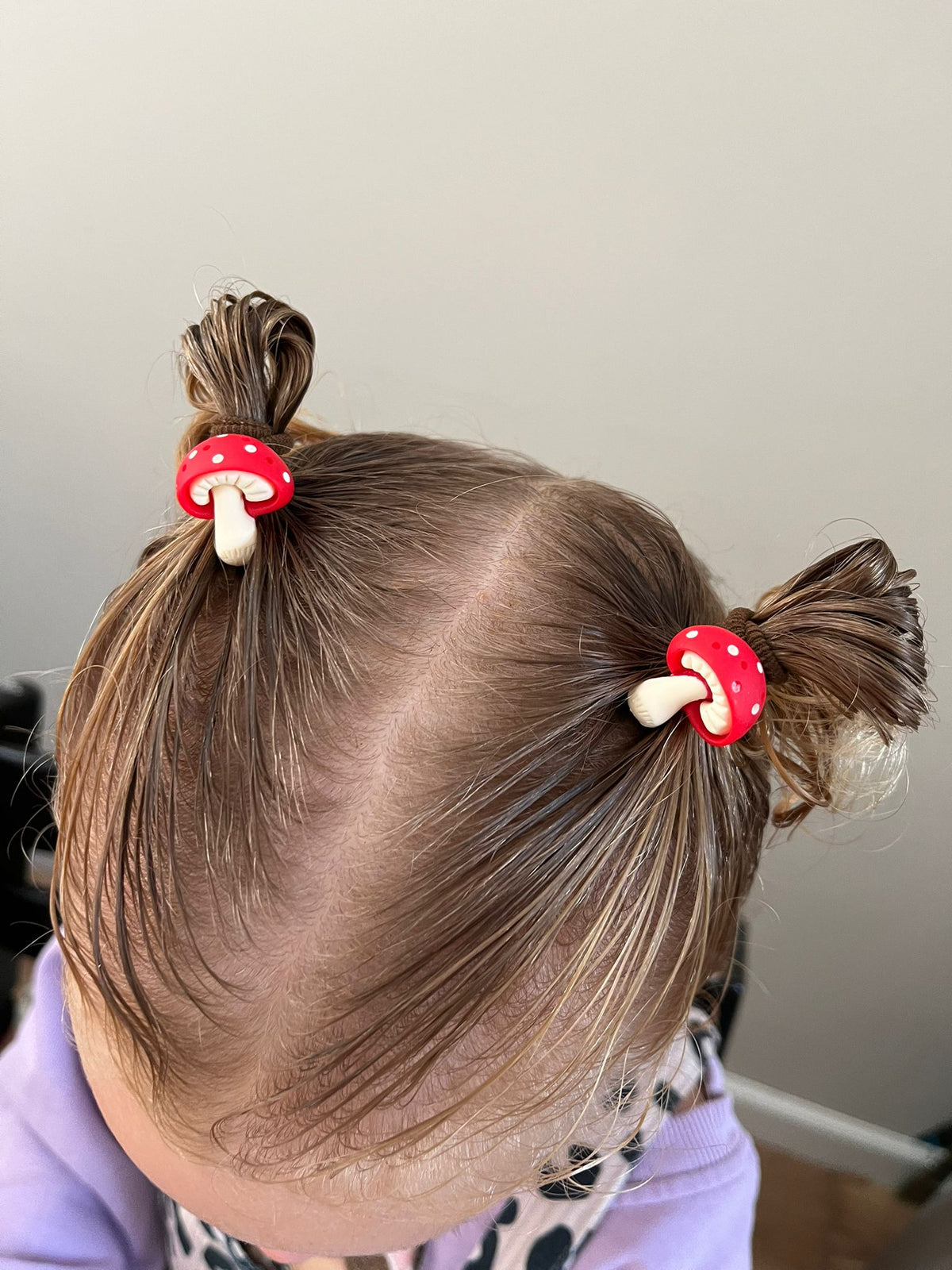 Mini haarelastiekjes | Paddenstoeltjes