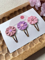 Klikklak set | Lederbloem Rose/Paars