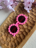Zonnebril | Mini madelief licht roze