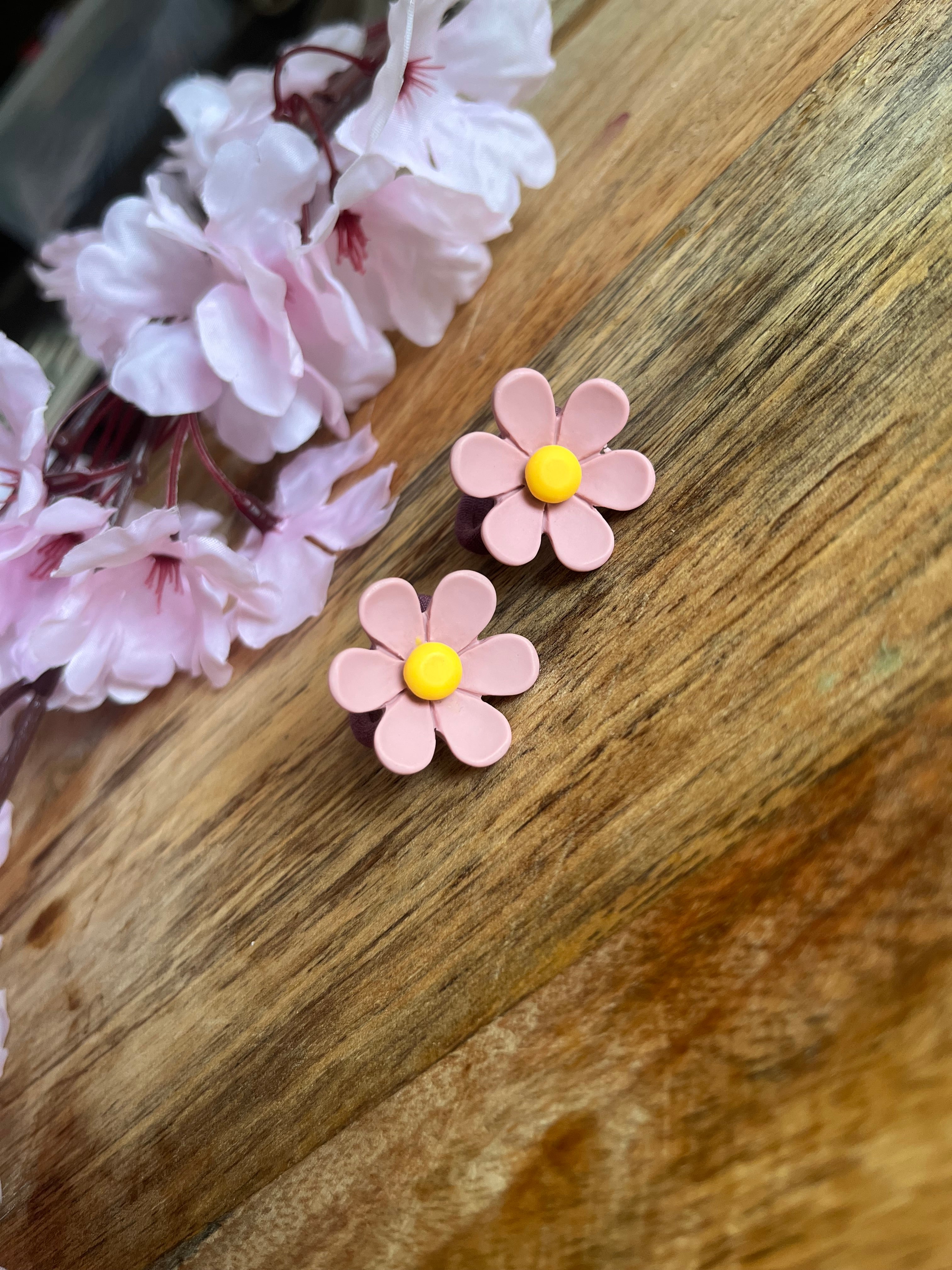 Mini haarelstiekjes | Madeliefje roze