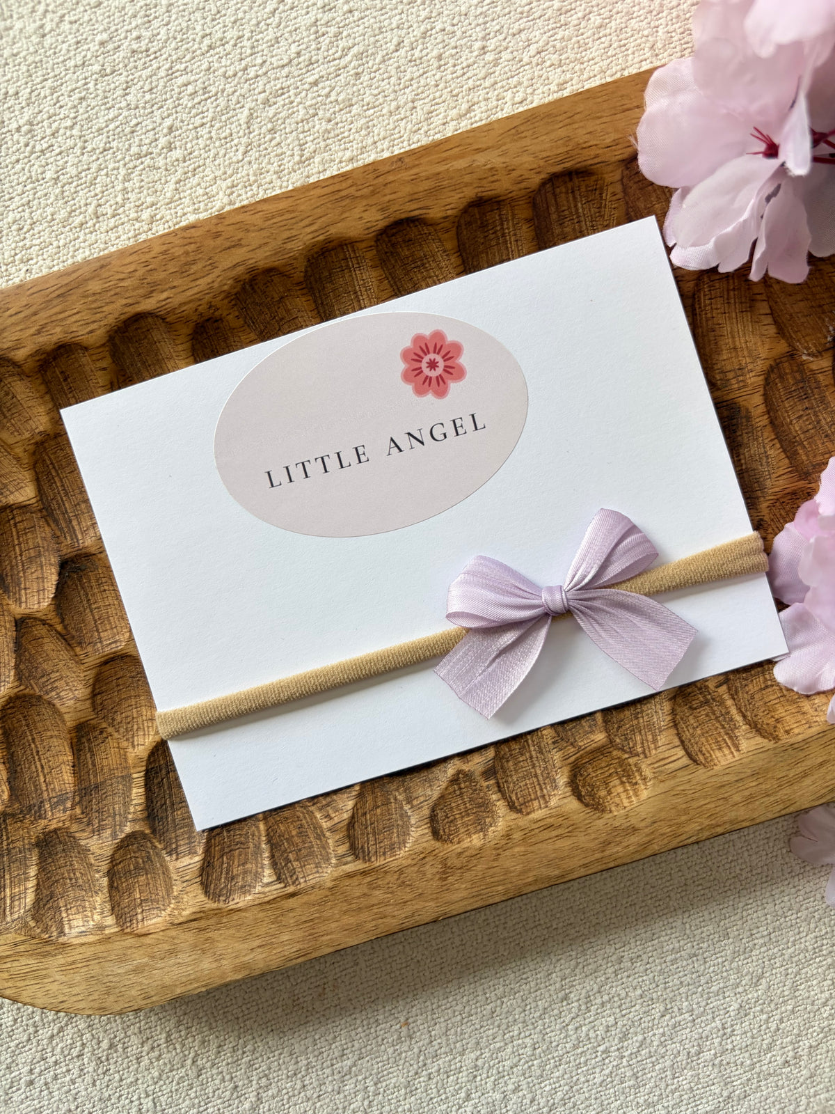 Baby haarbandje | Strik paars