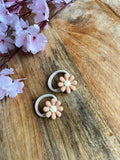 Haarelastiekjes | Bruine bloem