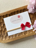 Baby haarbandje | Strik rood