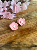 Mini haarelastiekjes bloem | Roze
