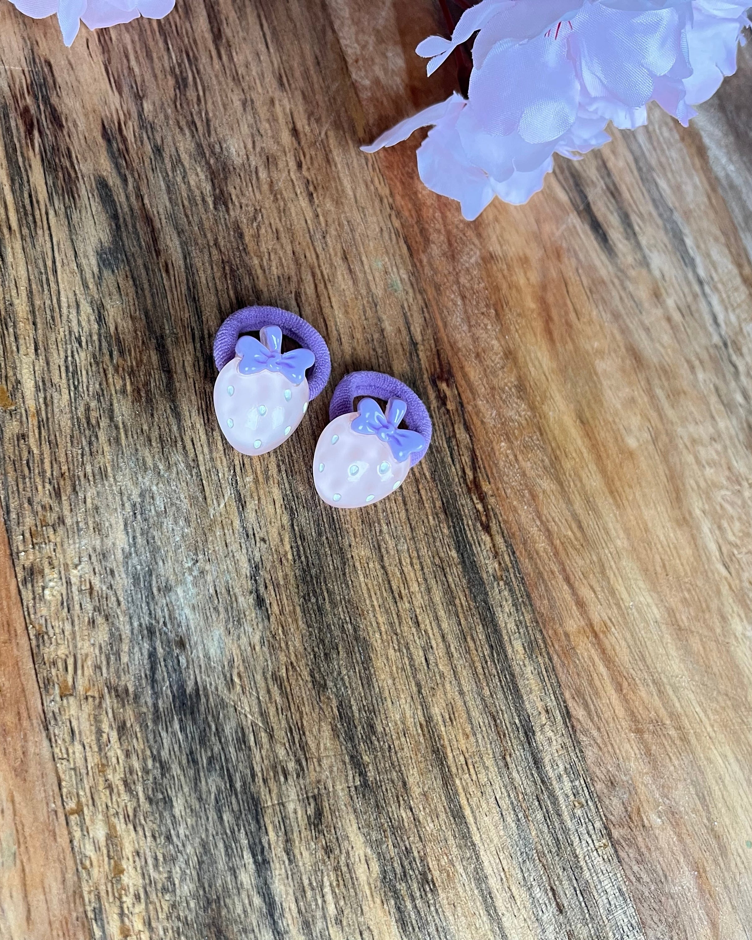 Mini haarelastiekjes | Aardbei paars