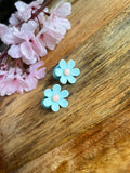 Mini haarelastiekjes | Madeliefje lichtblauw