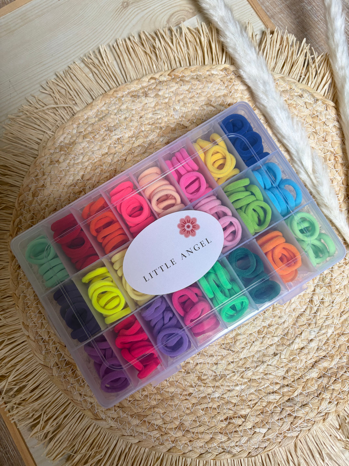 Doos nylon haarelastiekjes