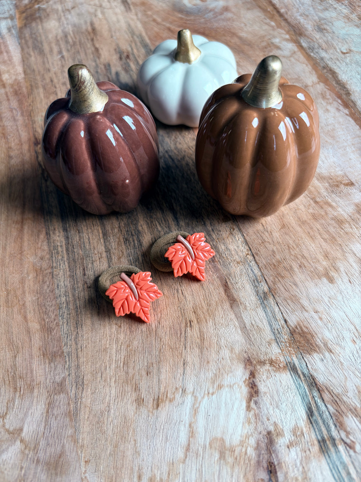 Mini haarelastiekjes | Herfstblaadjes