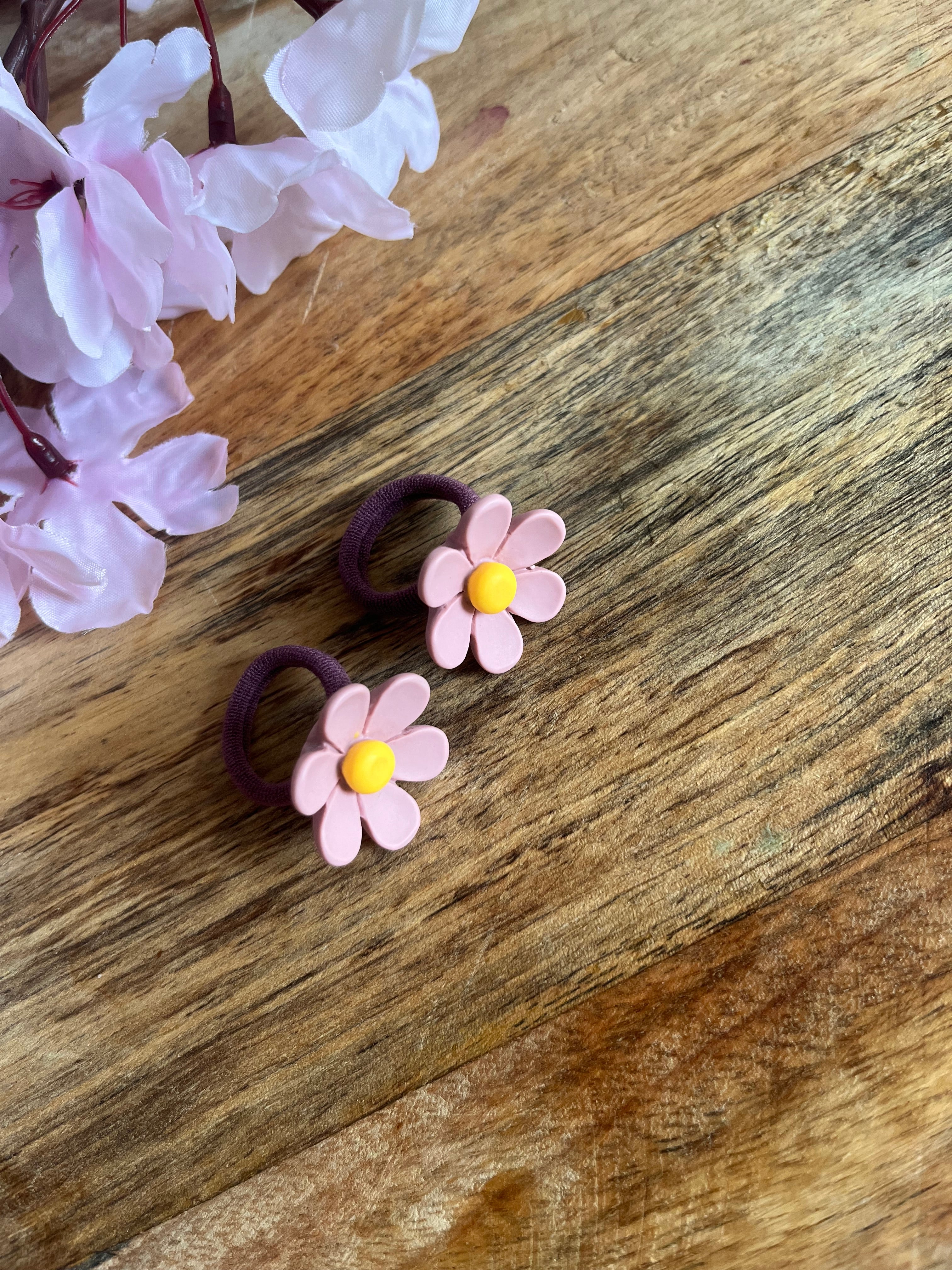 Mini haarelstiekjes | Madeliefje roze