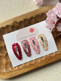 Klikklak set glitter | Rose glamour